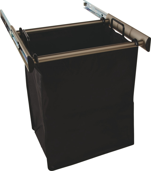 Bronze Pull-Out Hamper, 2sm Bags 24 Inches